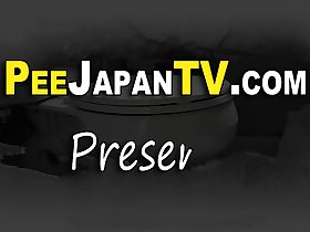 Japanese teen pees to rear end
