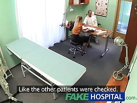 Doctor's office becomes playground for horny boss and her eager patient